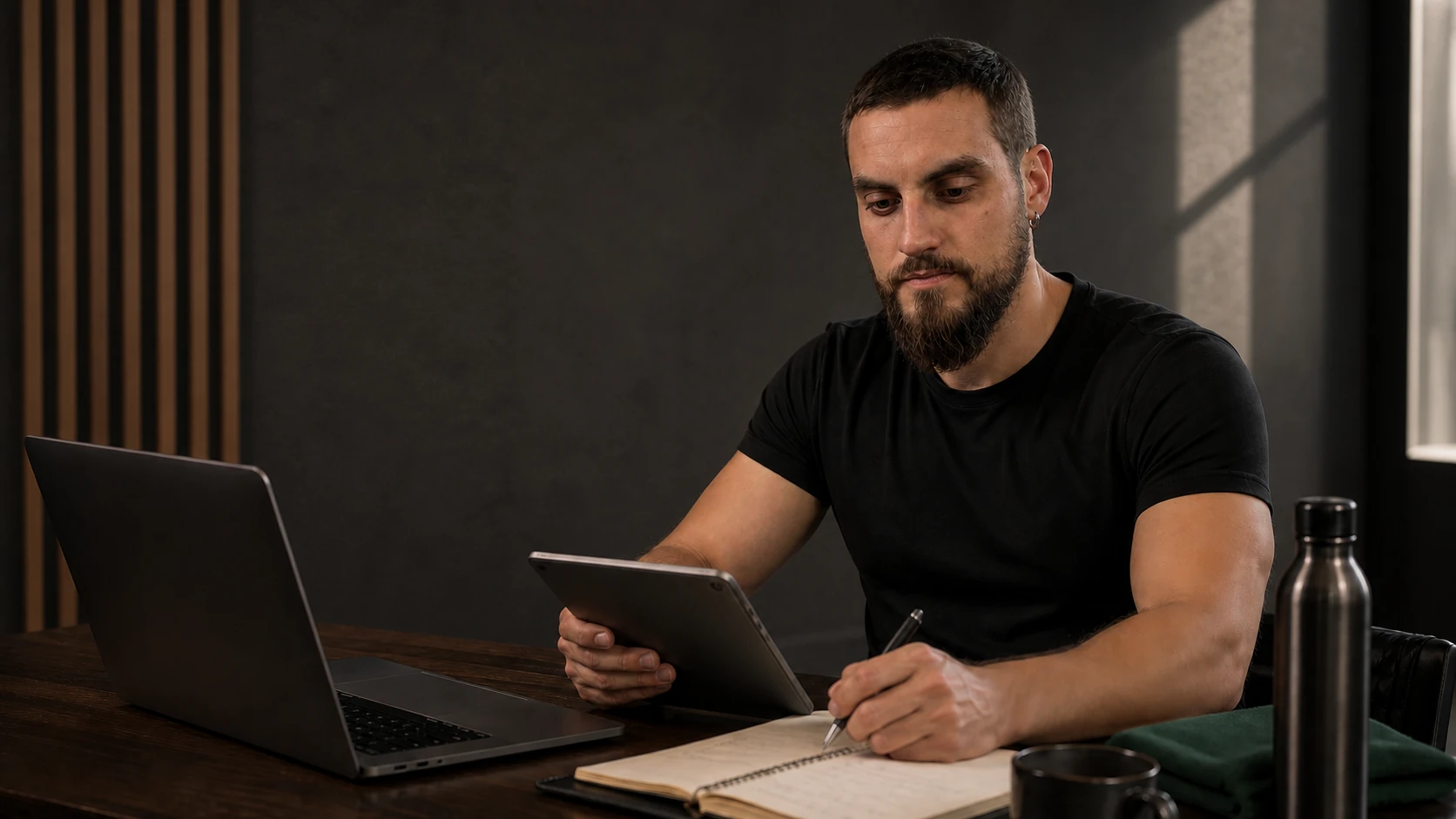 Jacopo al lavoro sulla progettazione di RitMo Coach